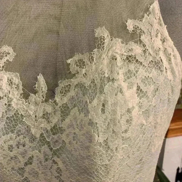 BARI JAY STYLE 1580 BRIDESMAID DRESS COLOR IVORY MISTY BLUE  SIZE 10. - Picture 3 of 10